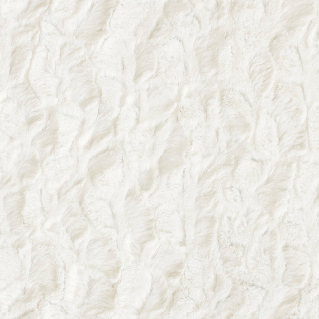 Bella snuggle minky fabric neutrals, close-up texture