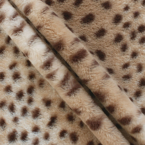 cheetah snuggle minky fabric, close-up
