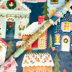 Christmas Houses - Deep Teal Frosty Snuggle