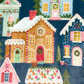 Christmas Houses - Deep Teal Frosty Snuggle