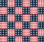 Freedom Rings patchwork minky fabric, bolt
