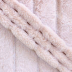 Frosted Koala snuggle minky fabric, channel texture