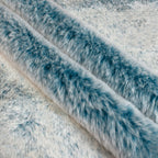 Frosted Kodi snuggle minky fabric, edge detail