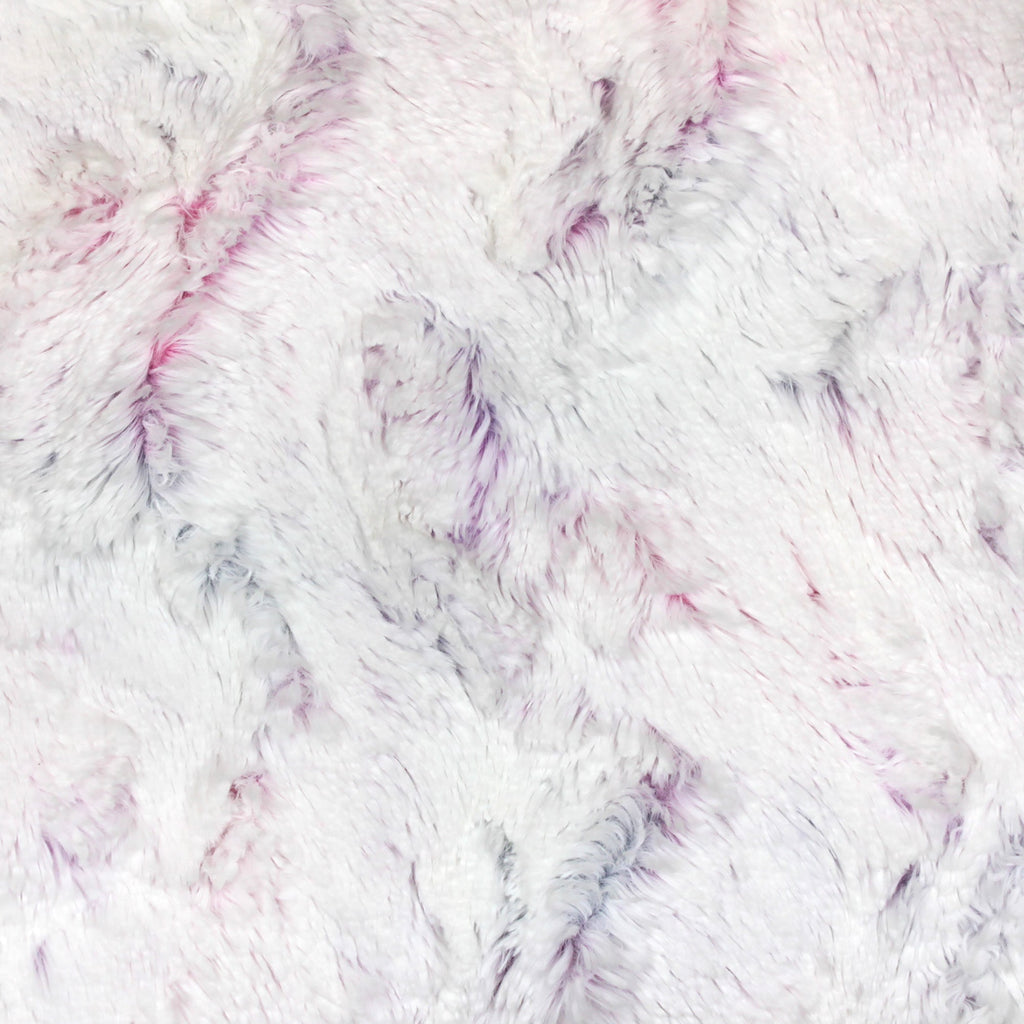 Frosted Tie Dye Dove snuggle minky, folded edge