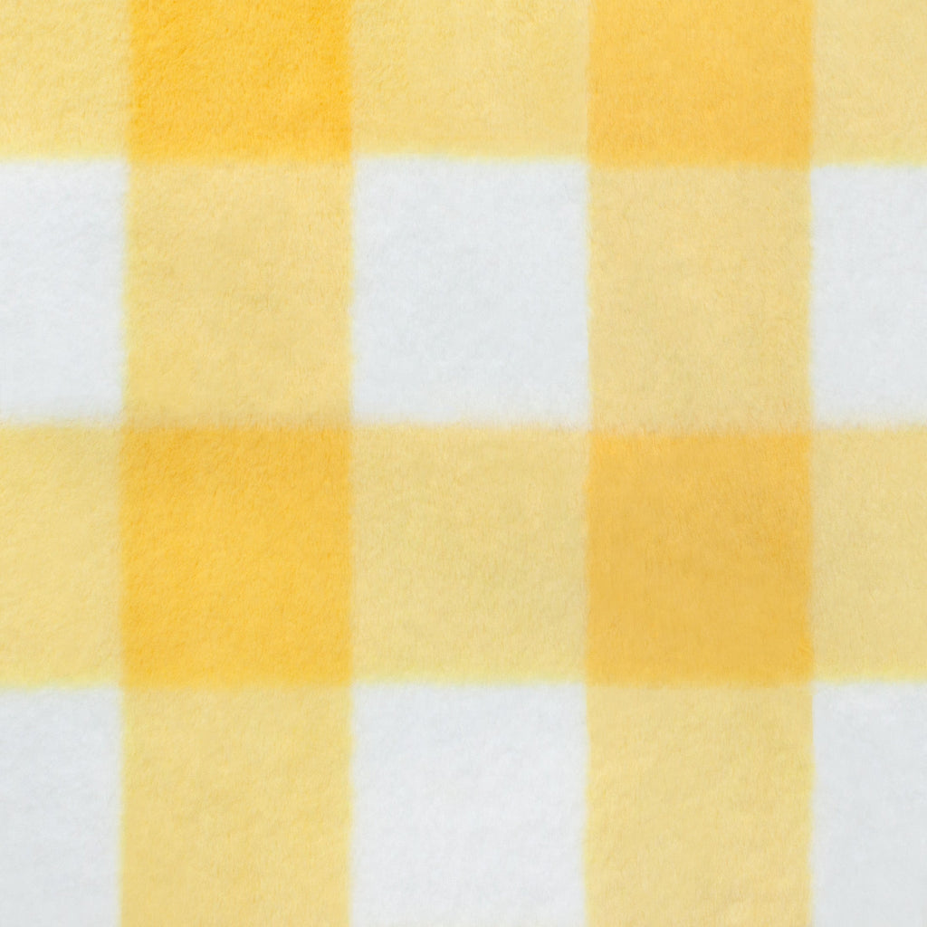 Gingham Snuggle minky fabric, pile detail