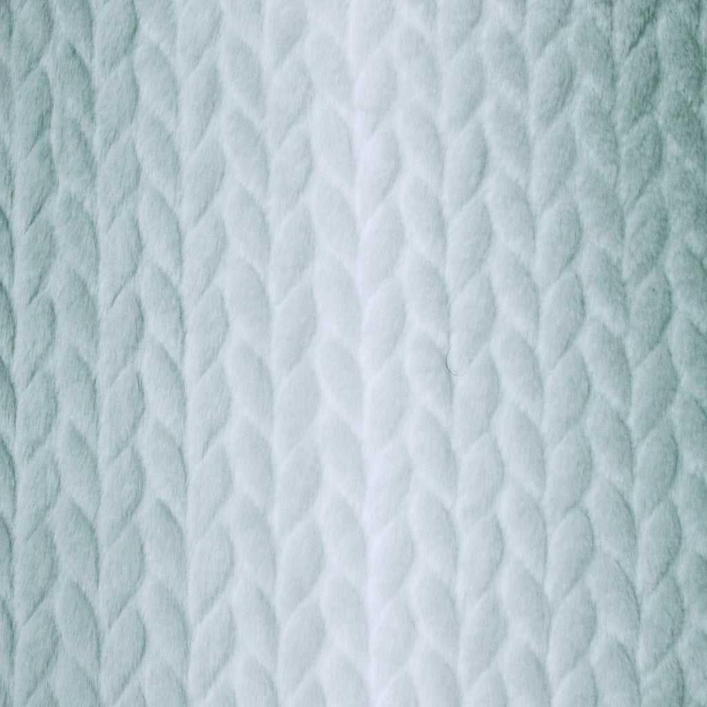 Heather snuggle minky fabric, knit-look close-up
