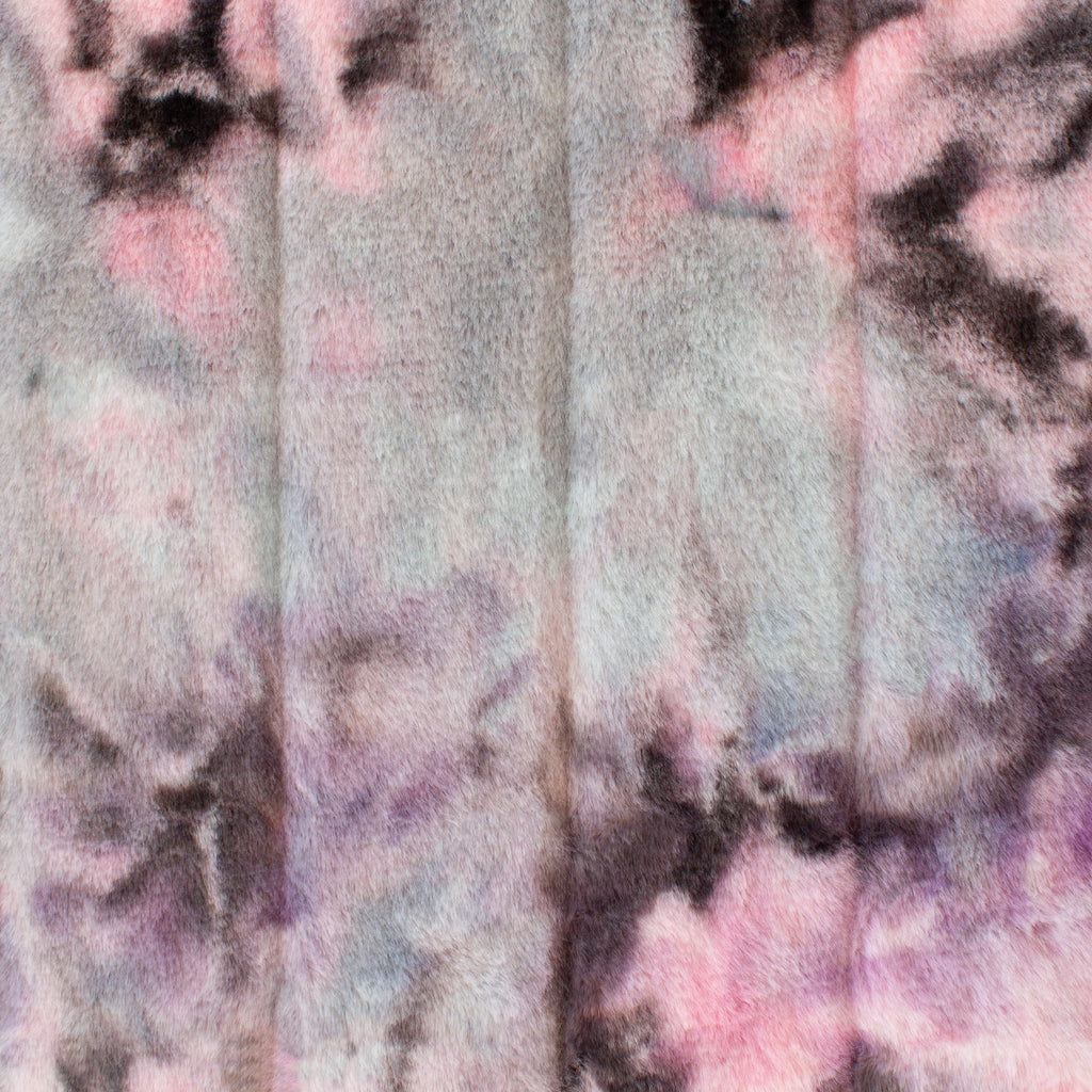 Koala Pop tie-dye snuggle minky fabric, folded yardage