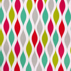 Groovy Goodness spring print minky fabric, angled view