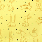 Hop Hop Hop minky fabric, folded yardage