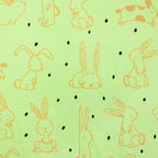 Hop Hop Hop minky fabric, surface texture close-up