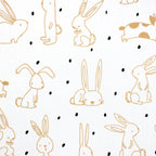 Hop Hop Hop minky fabric, print color detail
