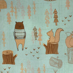 Our Greatest Adventure minky fabric, texture close-up