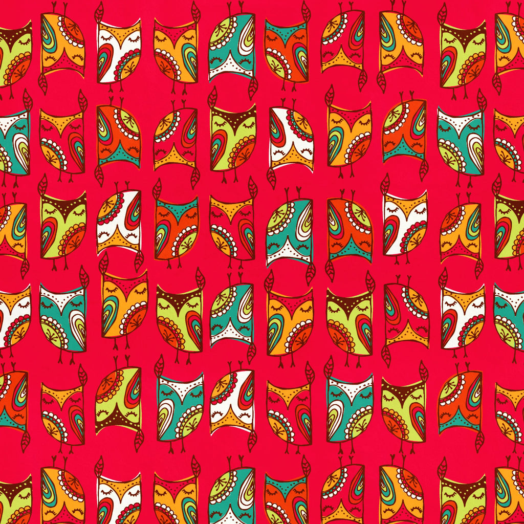 Luminous Owls minky fabric, folded yardage