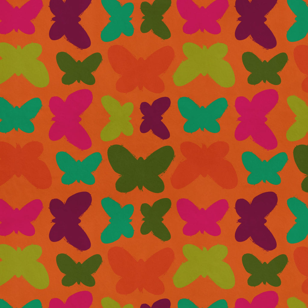 Butterfly Pop minky fabric, folded bolt