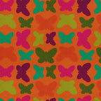 Butterfly Pop minky fabric, folded bolt