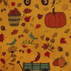 Autumn Wagon Breeze minky fabric, texture detail