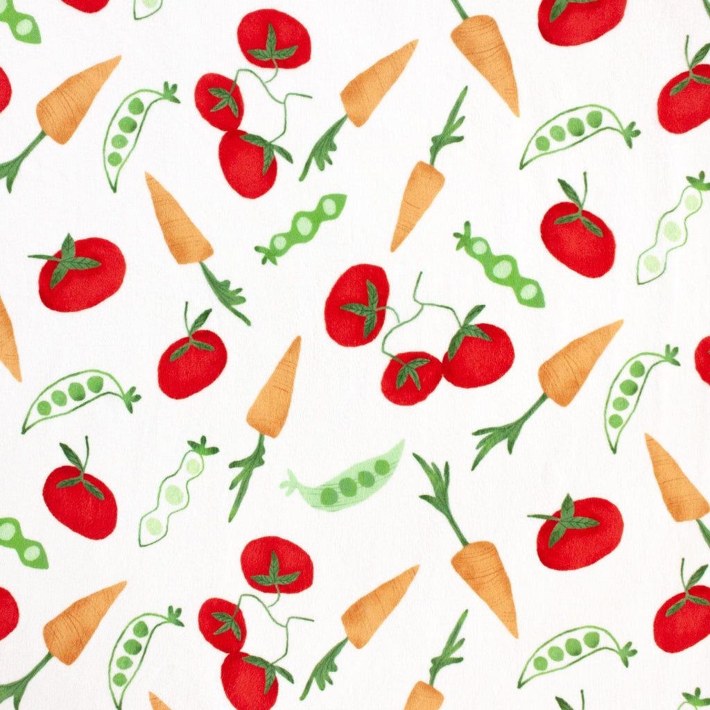 Ripe Garden minky fabric, folded yardage