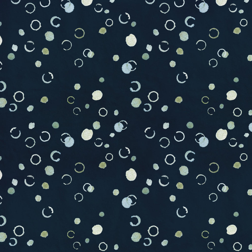 Sea Bubbles coastal minky fabric, sea life print