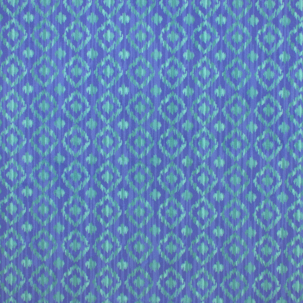 Eye of the Peacock ikat peacock-feather minky fabric, pattern detail