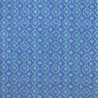 Eye of the Peacock ikat peacock-feather minky fabric, pattern detail