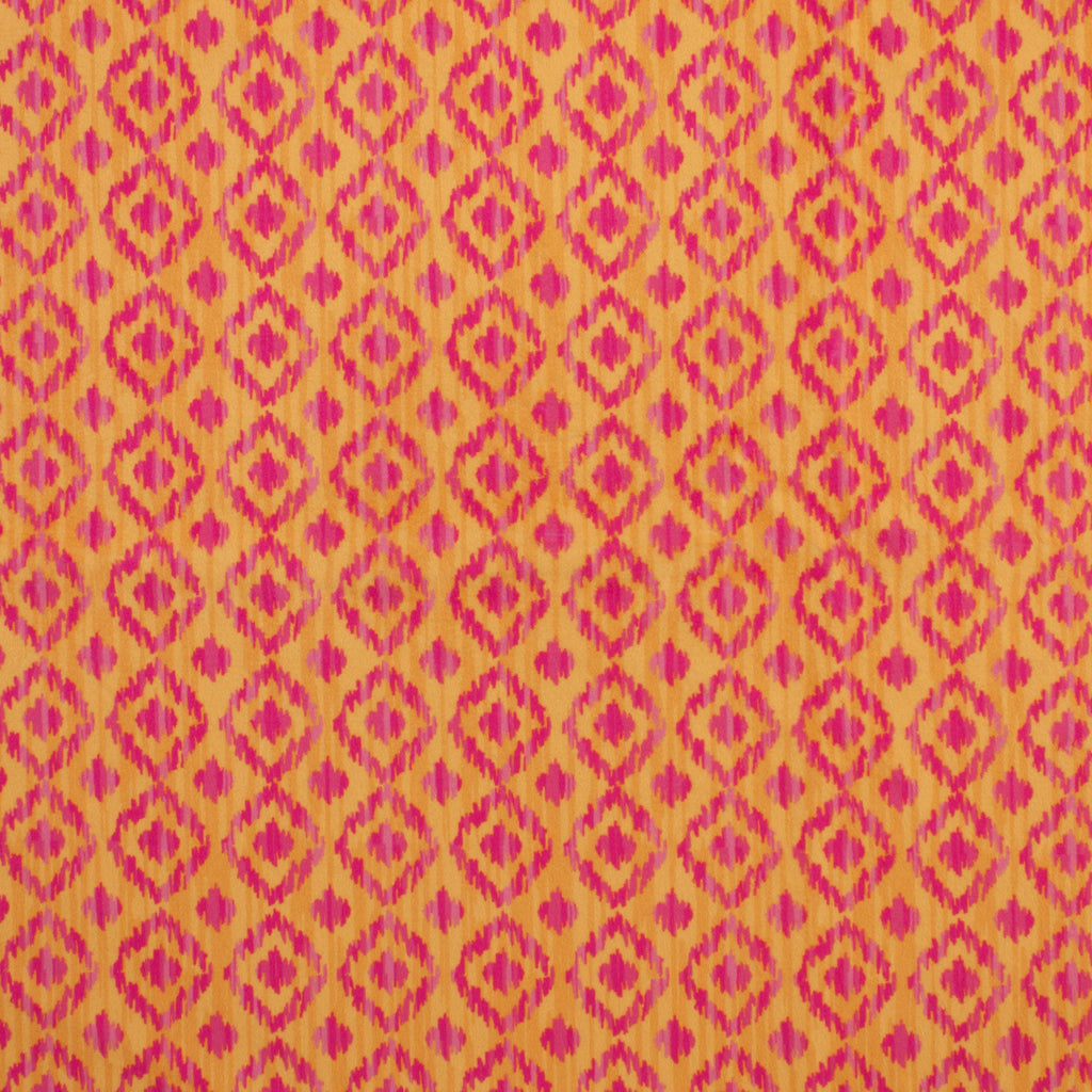 Eye of the Peacock ikat minky fabric, texture detail