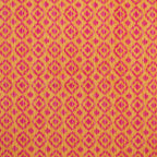Eye of the Peacock ikat minky fabric, texture detail