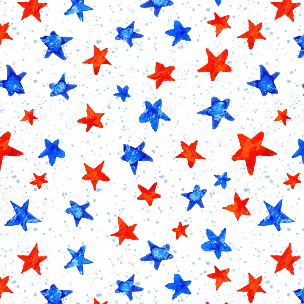 Star Spangled minky fabric, bolt view