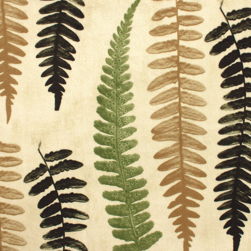 Carara neutral fern minky fabric, swatch