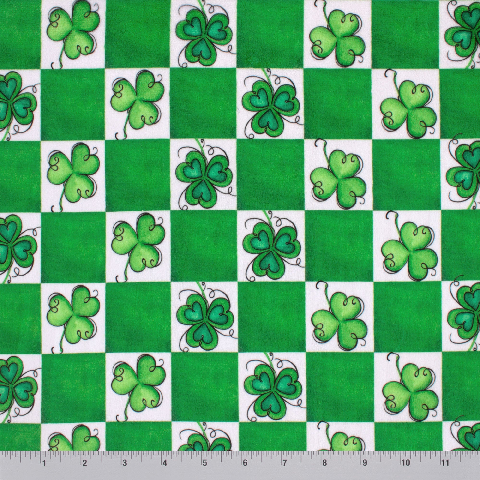 Twirly Shamrocks Check