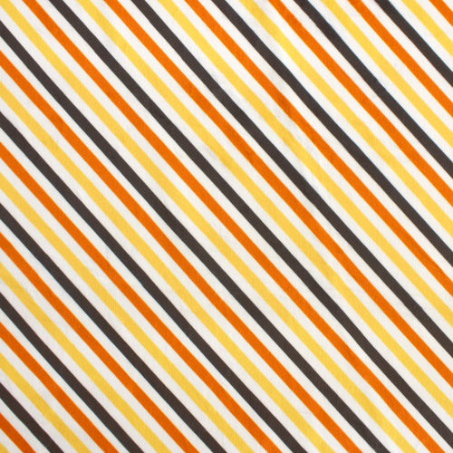 Candy Corn Stripe Halloween minky fabric, swatch