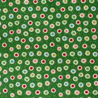 Holiday Polka Dots minky fabric, dot pattern detail