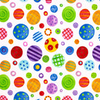 Crawly Circles minky fabric, draped to show soft pile