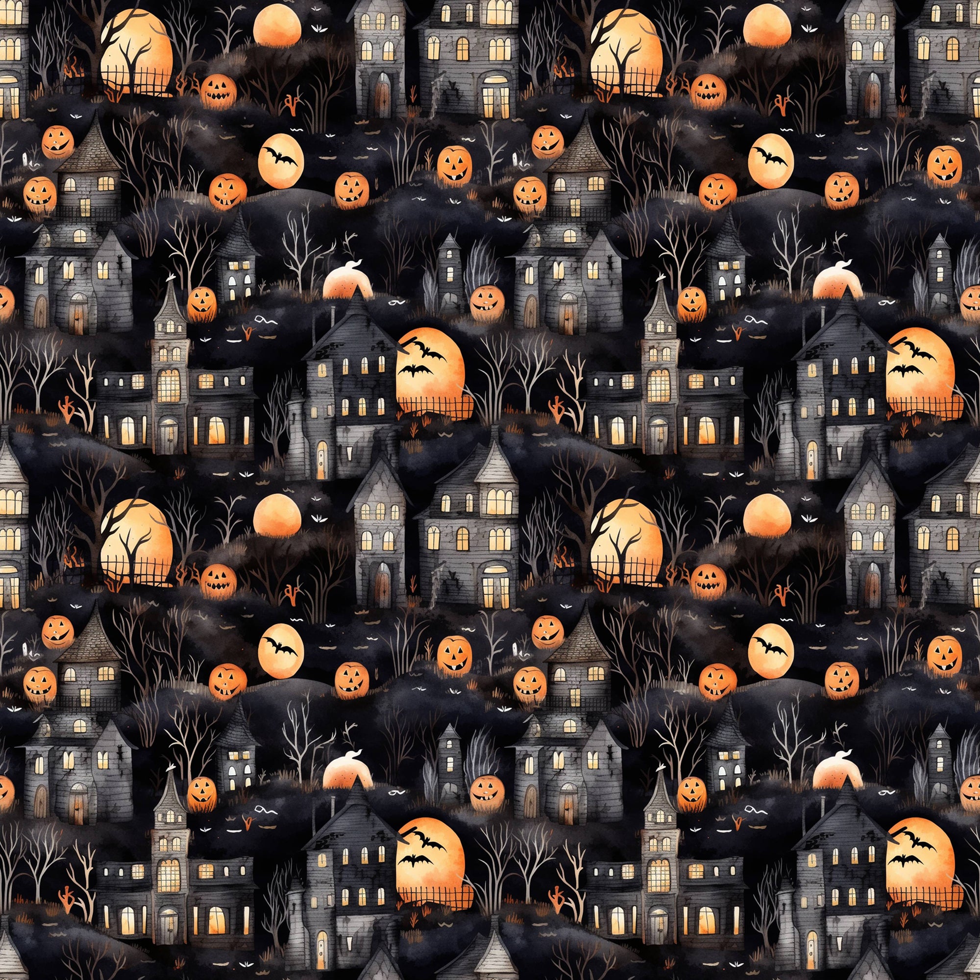 Moonlit Village