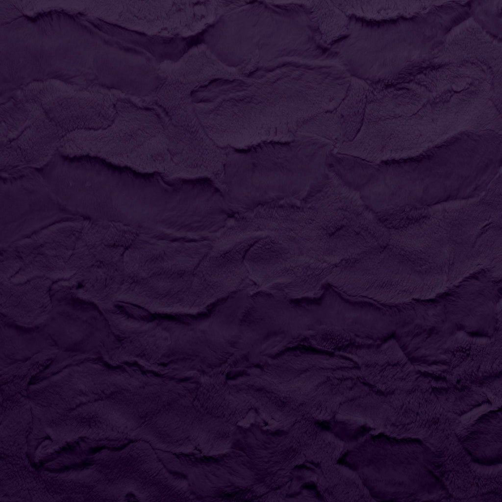 Luxe Snuggle purples minky fabric, drape
