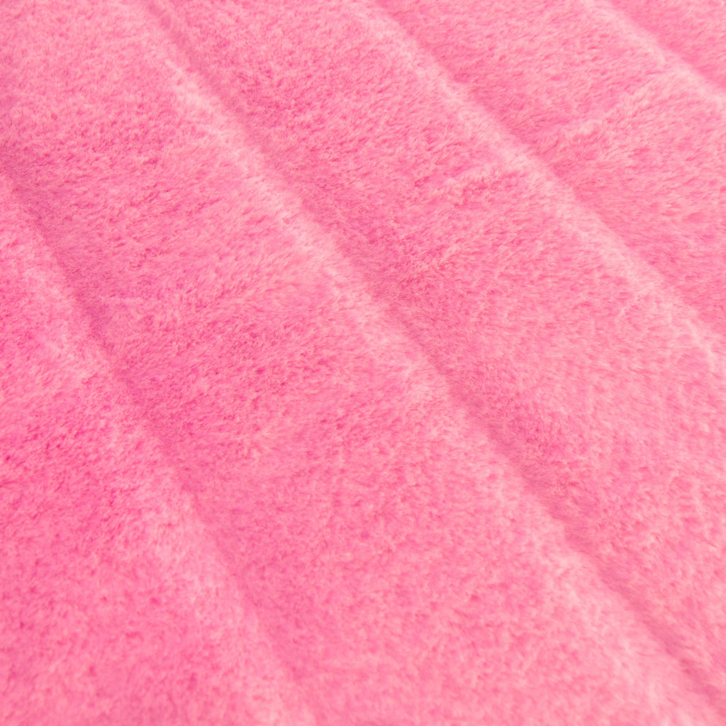 Neon Koala snuggle minky fabric, channel texture detail