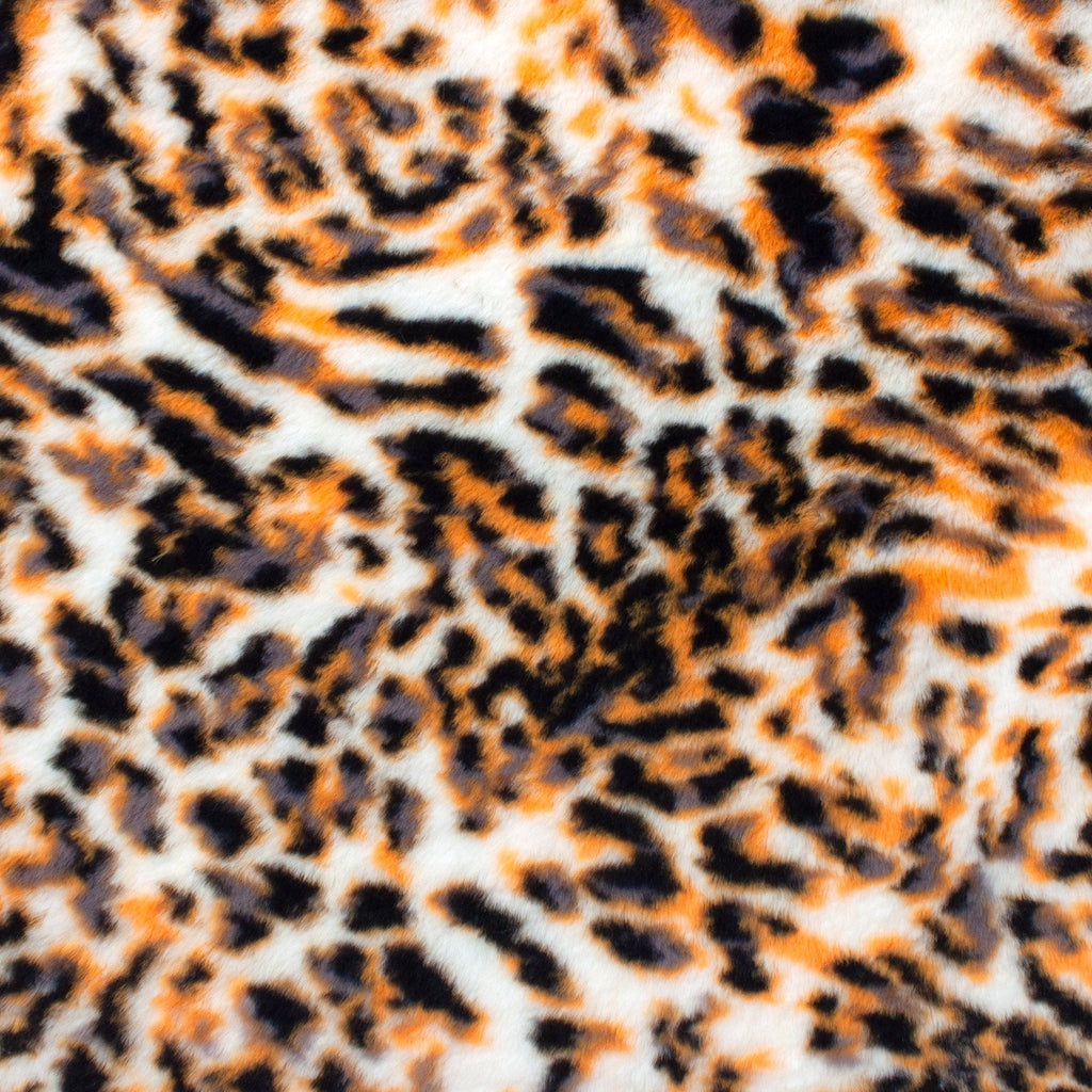 Neon Lynx Kodi snuggle minky fabric, 20mm pile detail