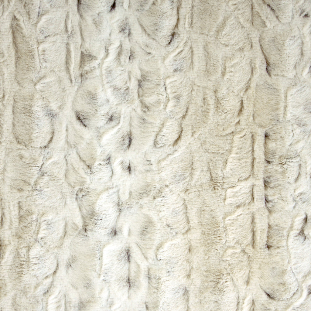 Pearl Leopard snuggle minky fabric, swatch