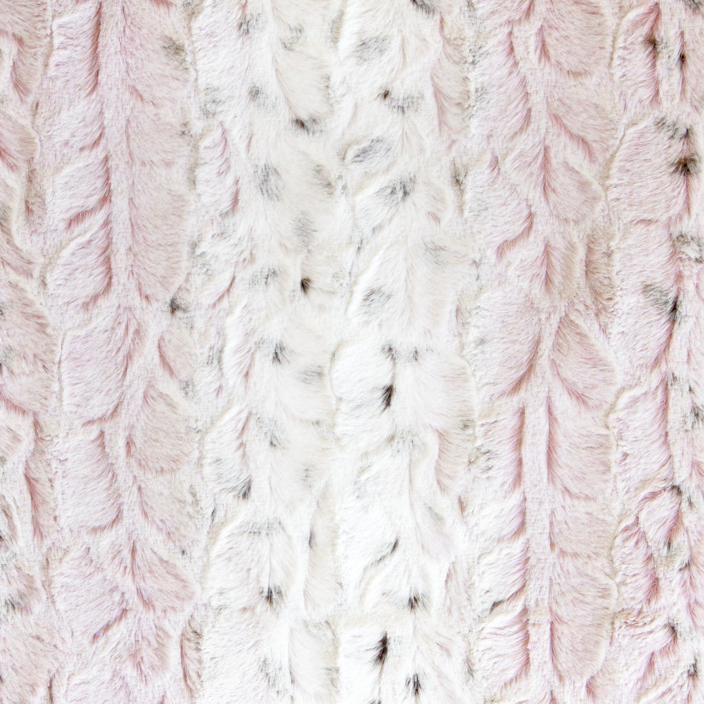Pearl Leopard snuggle minky fabric, full print repeat