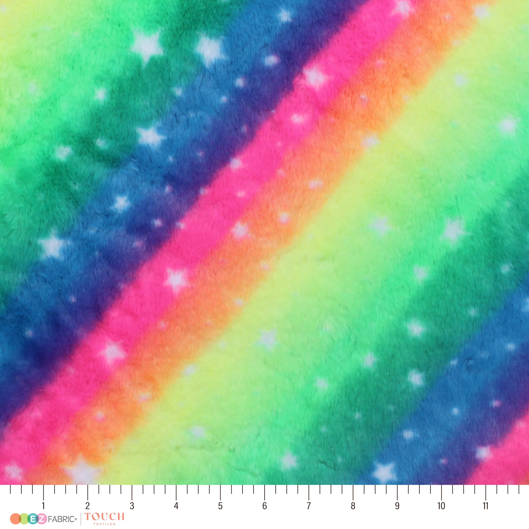 Rainbow Starry Sky Snuggle Minky Fabric – EZ Fabric