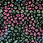 Rainbow Leopard snuggle minky fabric, full print repeat
