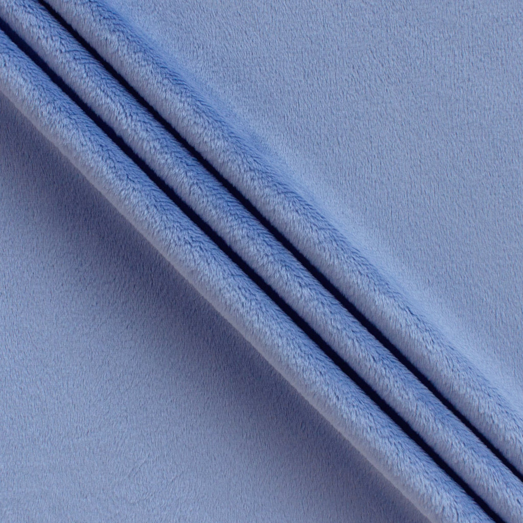 Silky minky smooth blues, pile detail