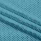 Solid Minky Dot Blues minky fabric, teal close-up