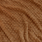 Solid Minky Dot Earth Tones minky fabric, neutral close-up