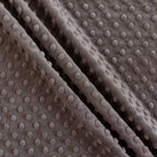 Solid Minky Dot Neutrals minky fabric, dark neutral close-up