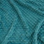 Solid Minky Dot Blues minky fabric, ocean swatch