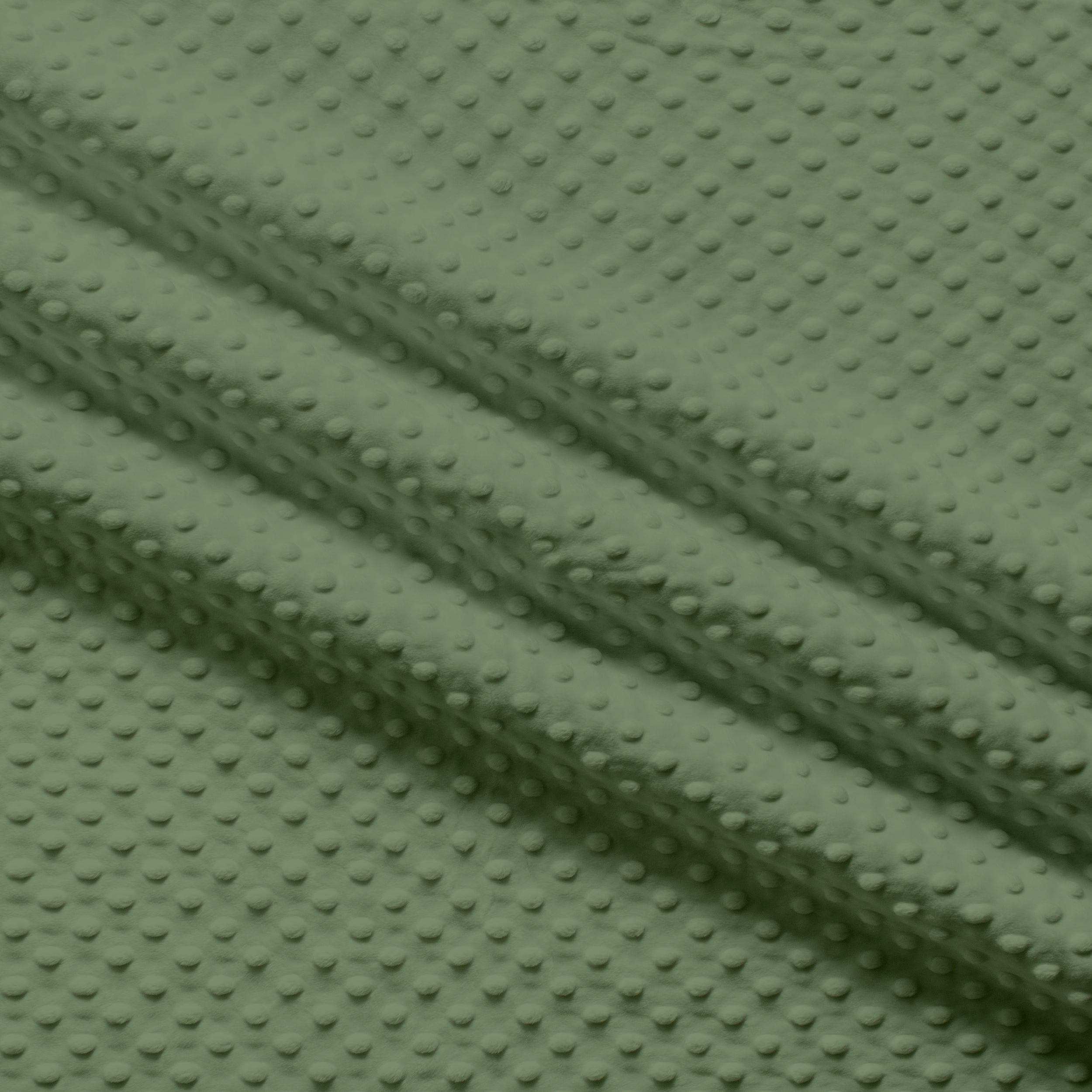 Solid Minky Dot - Greens