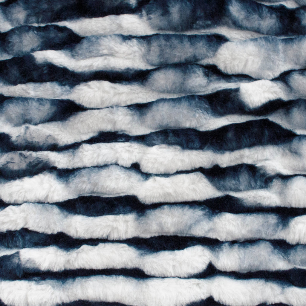 Snow Chinchilla Sharpei Snuggle minky fabric, folded drape