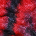 Tie dye Modo minky fabric, draped fold detail