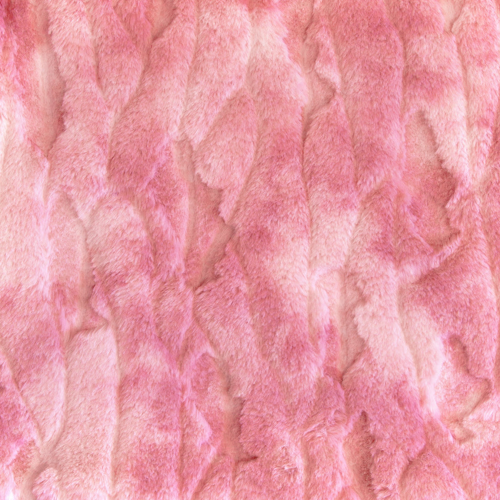 Tie Dye Four Seasons snuggle minky fabric, texture close-up