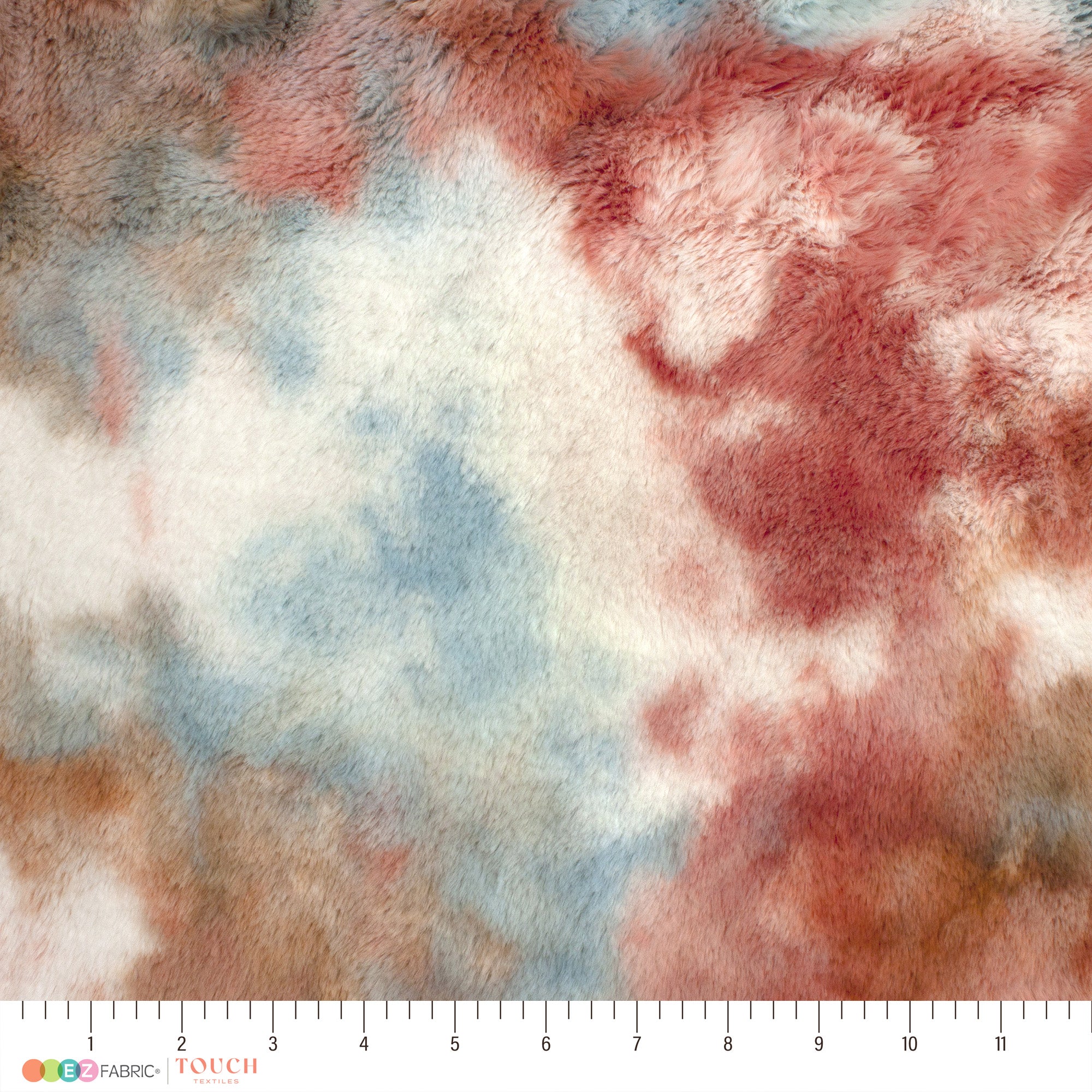 Tie dye Whispy Snuggle minky fabric, bolt
